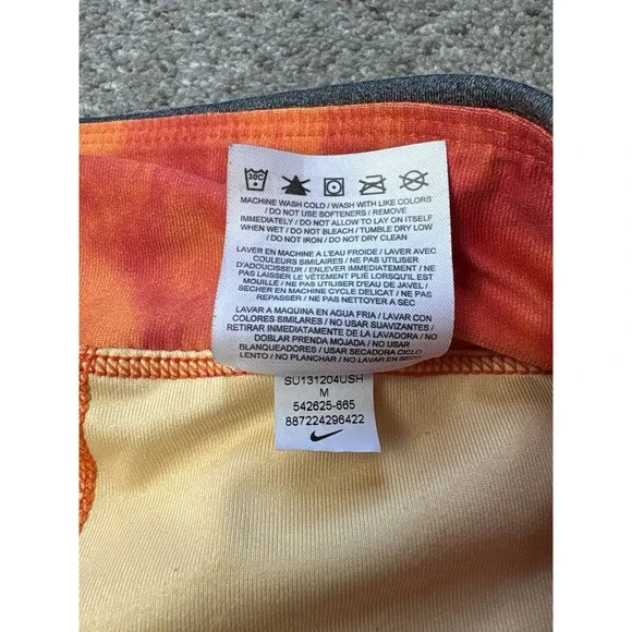 Nike Dri-Fit Athletic Skort Skirt Medium Pink Ruched Tennis Pickleball Golf - Picture 8 of 8